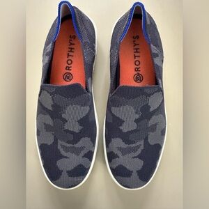 Rothy’s gray and black camo loafers size 8.5